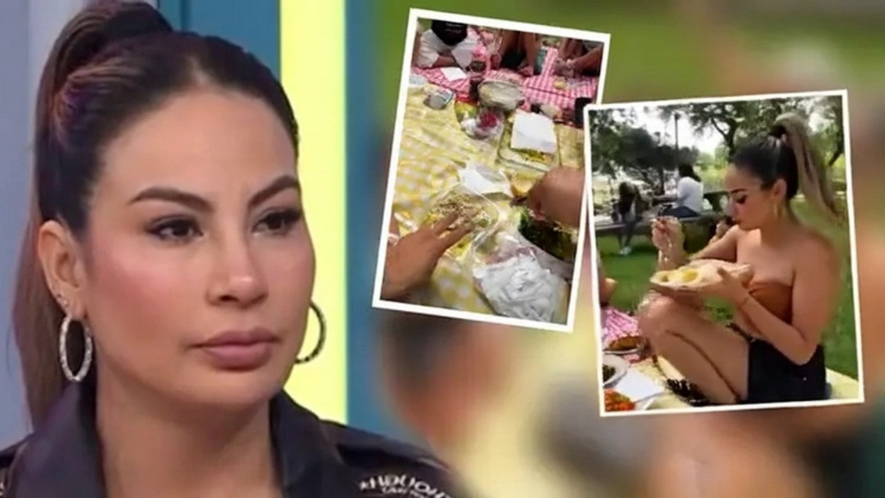 PAMELA LÓPEZ ALMORZANDO EN PARQUE JUNTO A PAUL MICHAEL Y LOS HIJOS DE CHRISTIAN CUEVA TODOS HABLAN