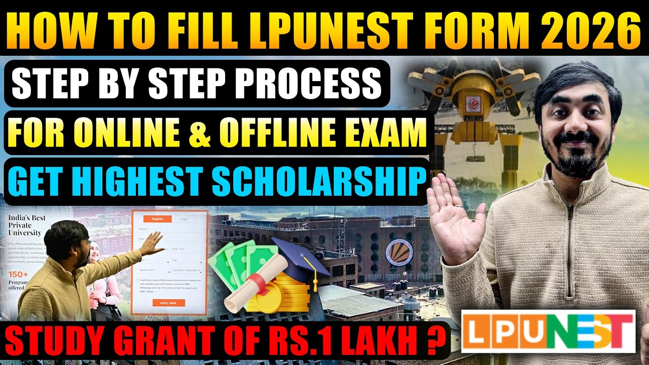How to Apply for LPU NEST 2026 | Form Filling Process | Scholarship Details 👨&zwj;🎓| Study Grant ✌️