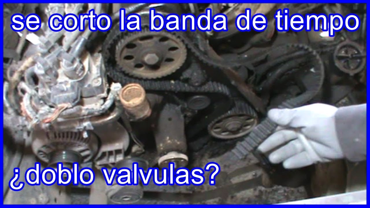 prueba de válvulas dobladas por banda de tiempo reventada sin quitar cabeza
