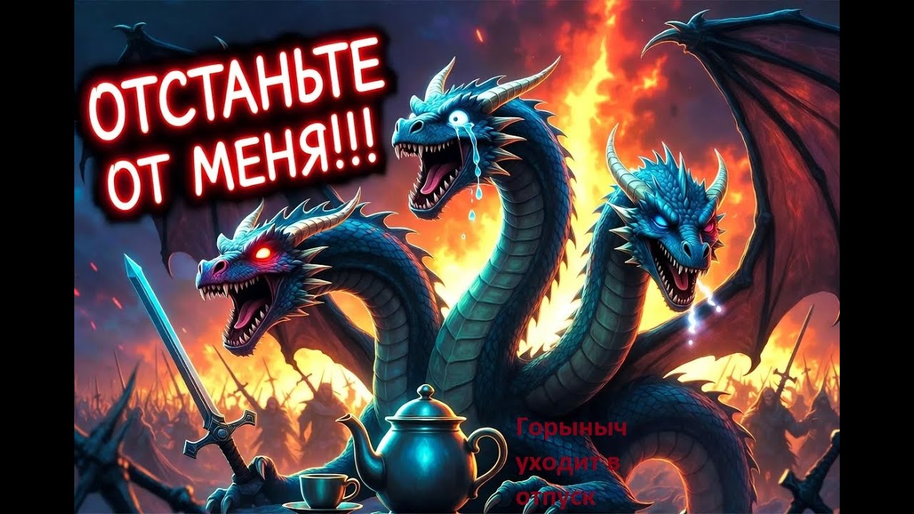 Я НЕ ХОЧУ ДРАТЬСЯ! Горыныч срывается и уходит на чилл у озера