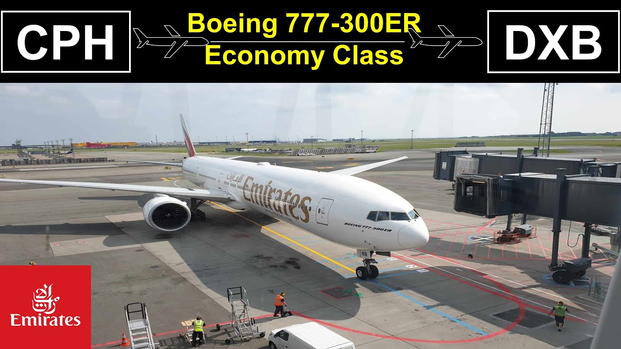 EMIRATES TRIP REPORT - Copenhagen to Dubai | Boeing 777-300ER Economy Class