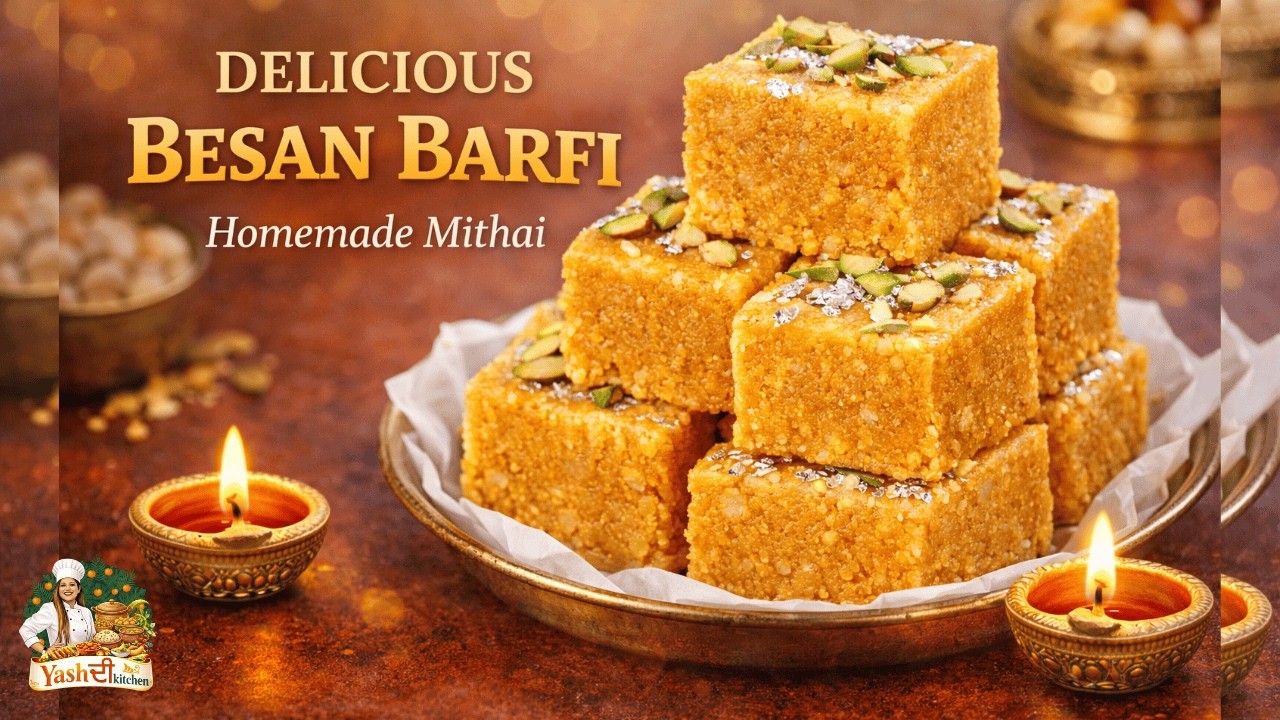 Besan Barfi in 10 Minutes | Quick Indian Sweet Recipe
