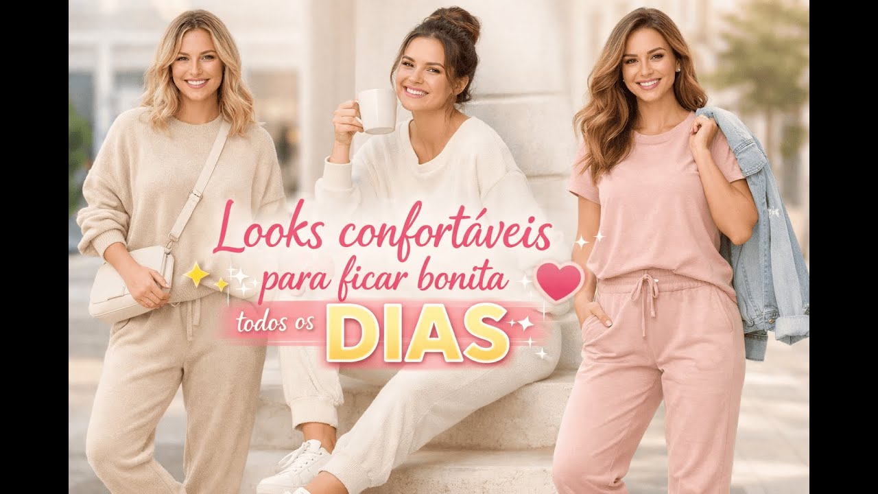 Looks confortáveis para ficar bonita todos os dias