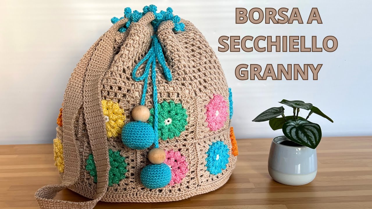 Borsa secchiello  #granny  Parte Prima
