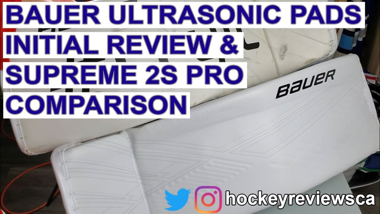 Bauer Supreme Ultrasonic hockey goalie pads Snap Shot review