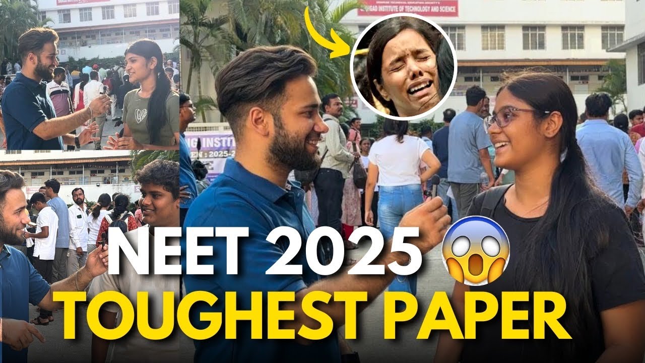 NEET 2025 Exam Review Toughest Paper Of NEET 2025 NEET EXAM Reaction video Student Crying After exam