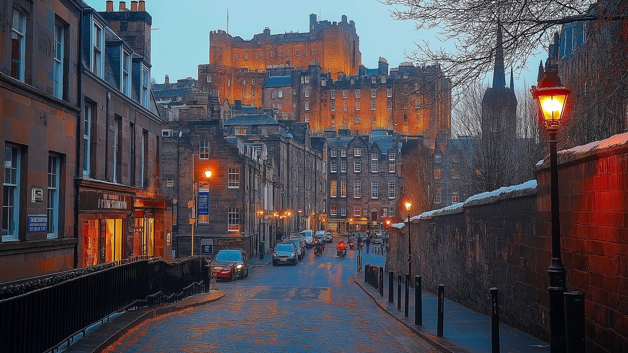 Edinburgh, Scotland | Night & Day Walking Tour 4K HDR 60fps