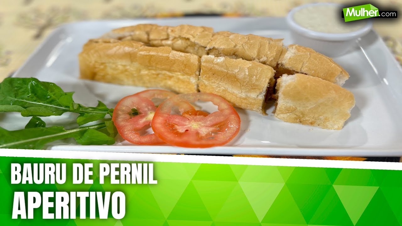 Como preparar um lanche Bauru de Pernil Aperitivo