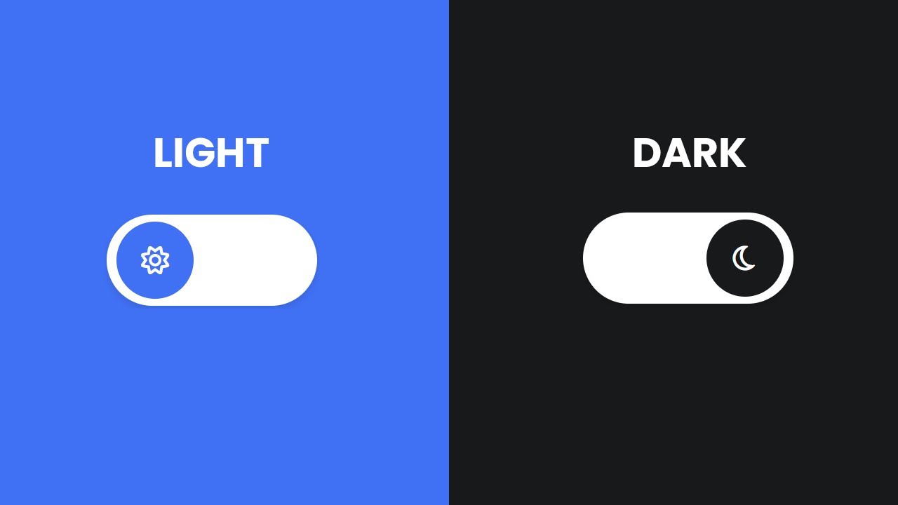 How to make Toggle Button with Dark/Light Mode in HTML CSS & JavaScript | LocalStorage