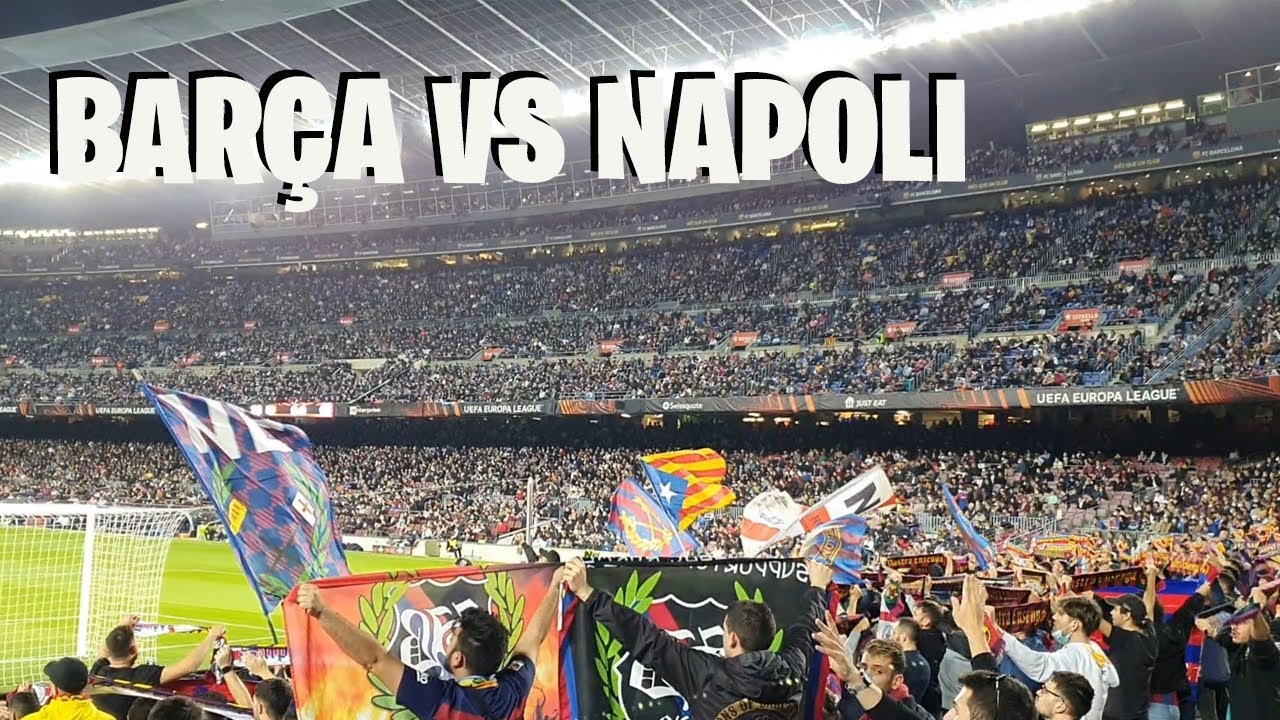 🟥 AMBIENTE CAMP NOU - Barcelona vs Napoles 🟦 / Un dia de partit / Aficion del fcbarcelona