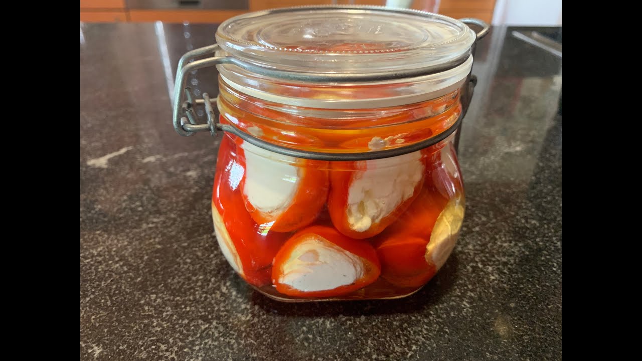 Les poivrons farcis au fromage frais