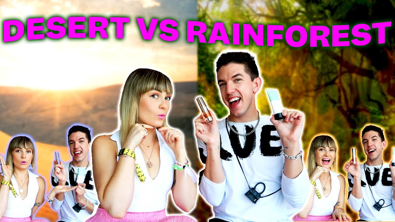 Hyram Created TWO Skincare Routines for Me! (Desert + Rain Forest Skincare)