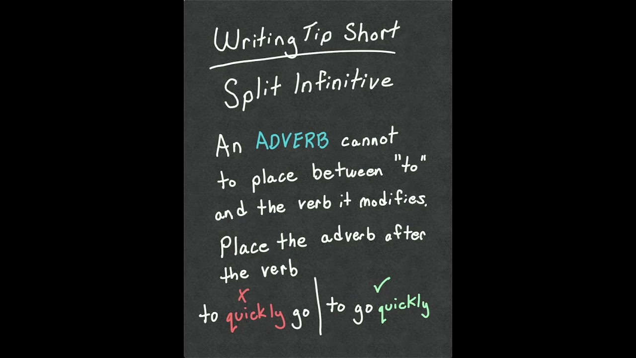 Split Infinitive