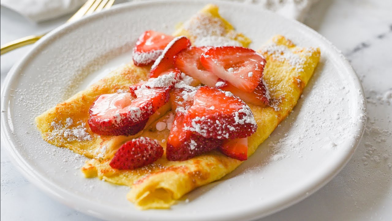 Swedish Pancakes for One| Makes 2 Swedish Pancakes