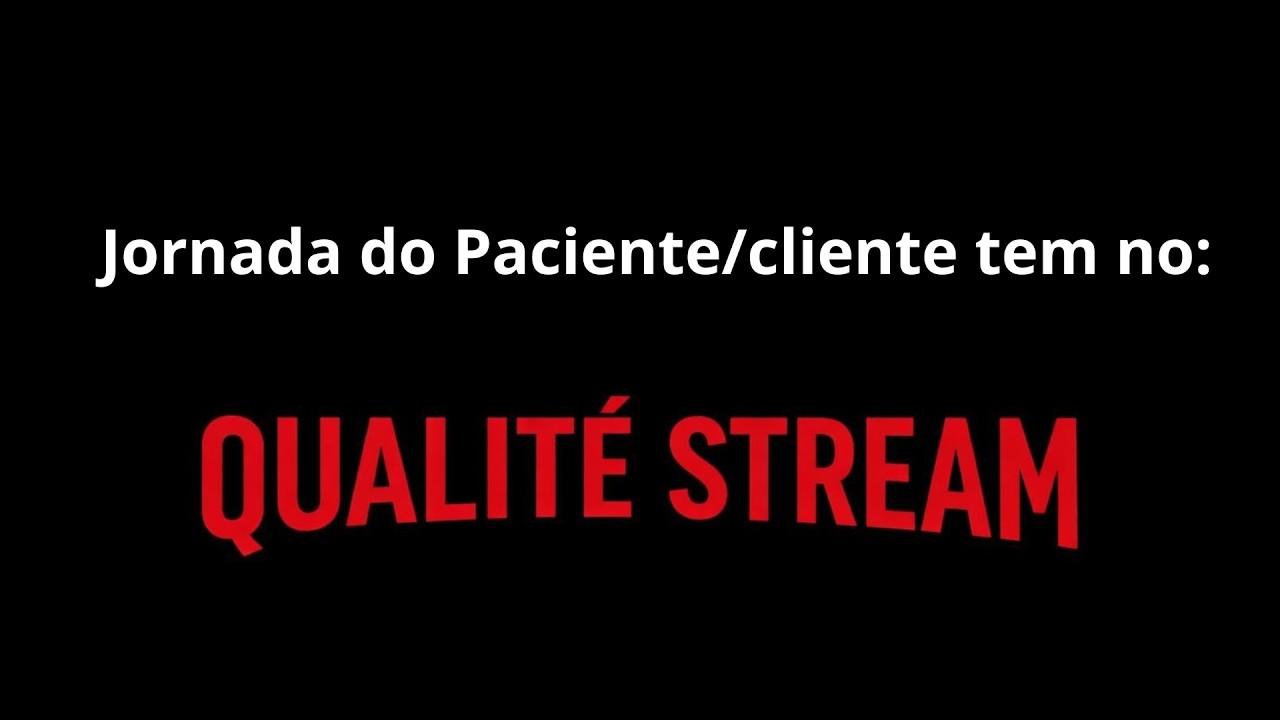 Jornada do cliente/paciente tem no Qualité Stream