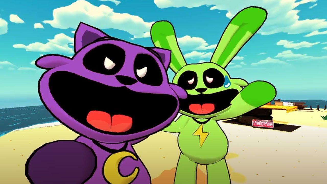DIA DE PLAYA! CON HOPPY Y CATNAP🐰 🌿 😺