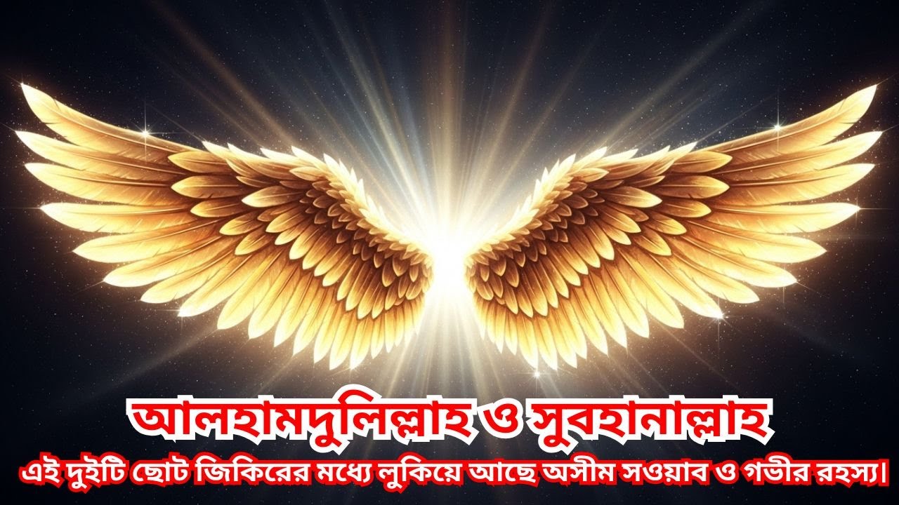 আলহামদুলিল্লাহ ও সুবহানাল্লাহ — এই দুইটি ছোট জিকিরের মধ্যে লুকিয়ে আছে অসীম সওয়াব ও গভীর রহস্য।