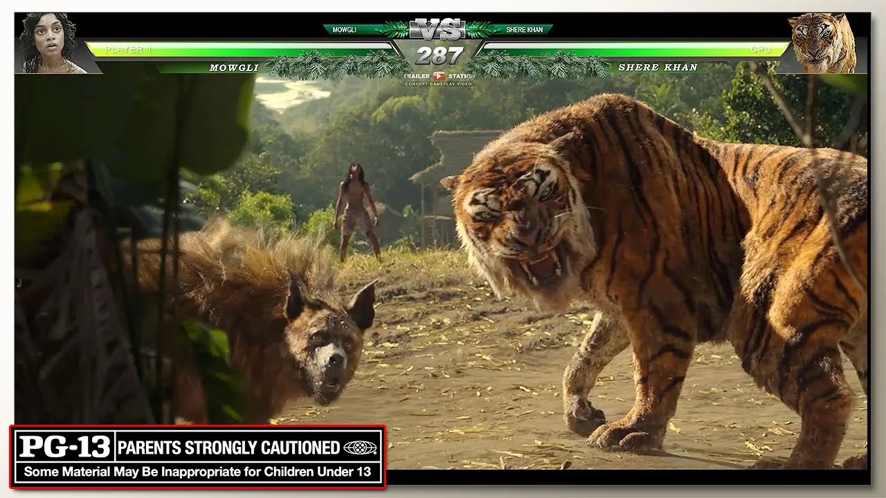 Mowgli vs Shere Khan (2018) with Healthbars