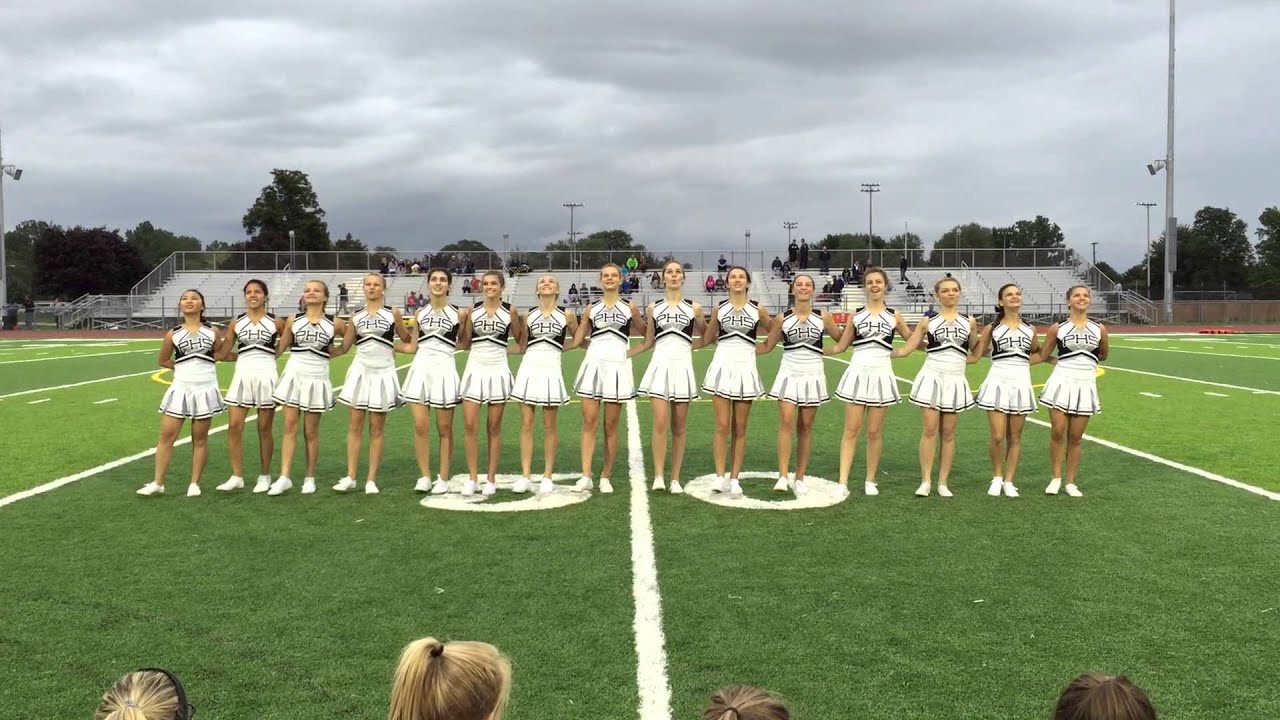 Plymouth JV Pompon 2015- Kickline @ Football Game