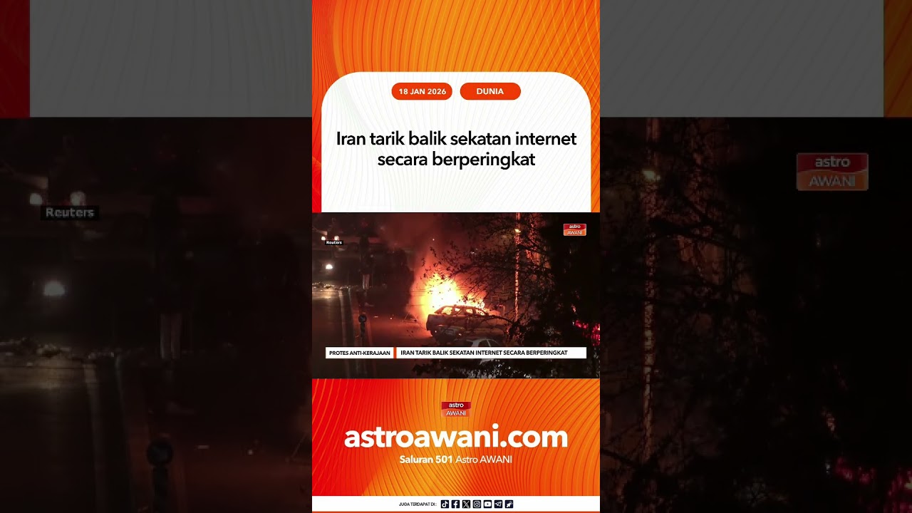Iran tarik balik sekatan internet secara berperingkat