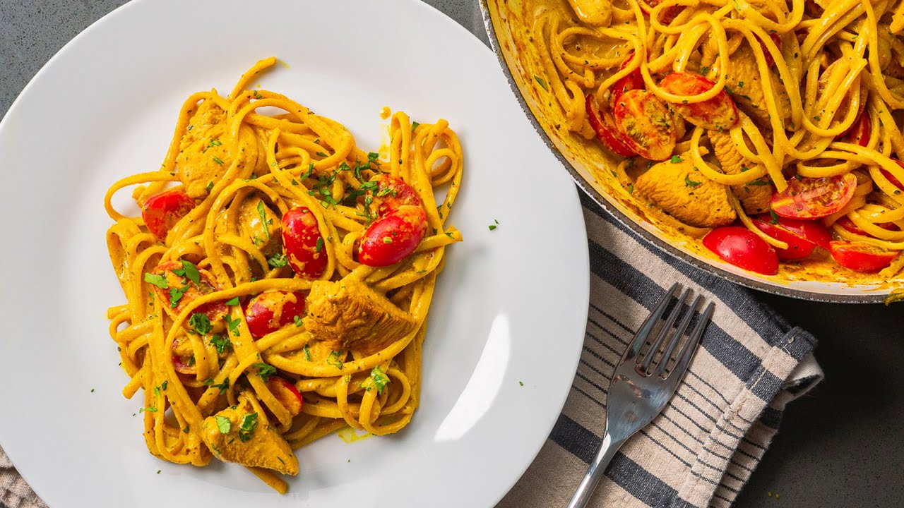 Chicken Curry Spaghetti