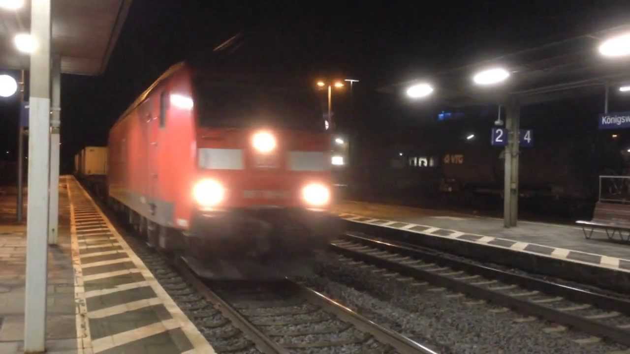 Night Rail Freight Through Königswinter, Germany - 7th & 8th January, 2014