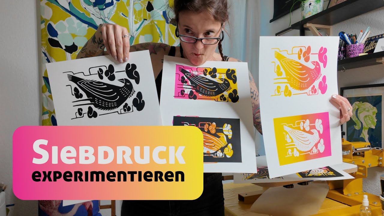 Siebdruck-Experiment: Zweite Chance für Fehldrucke