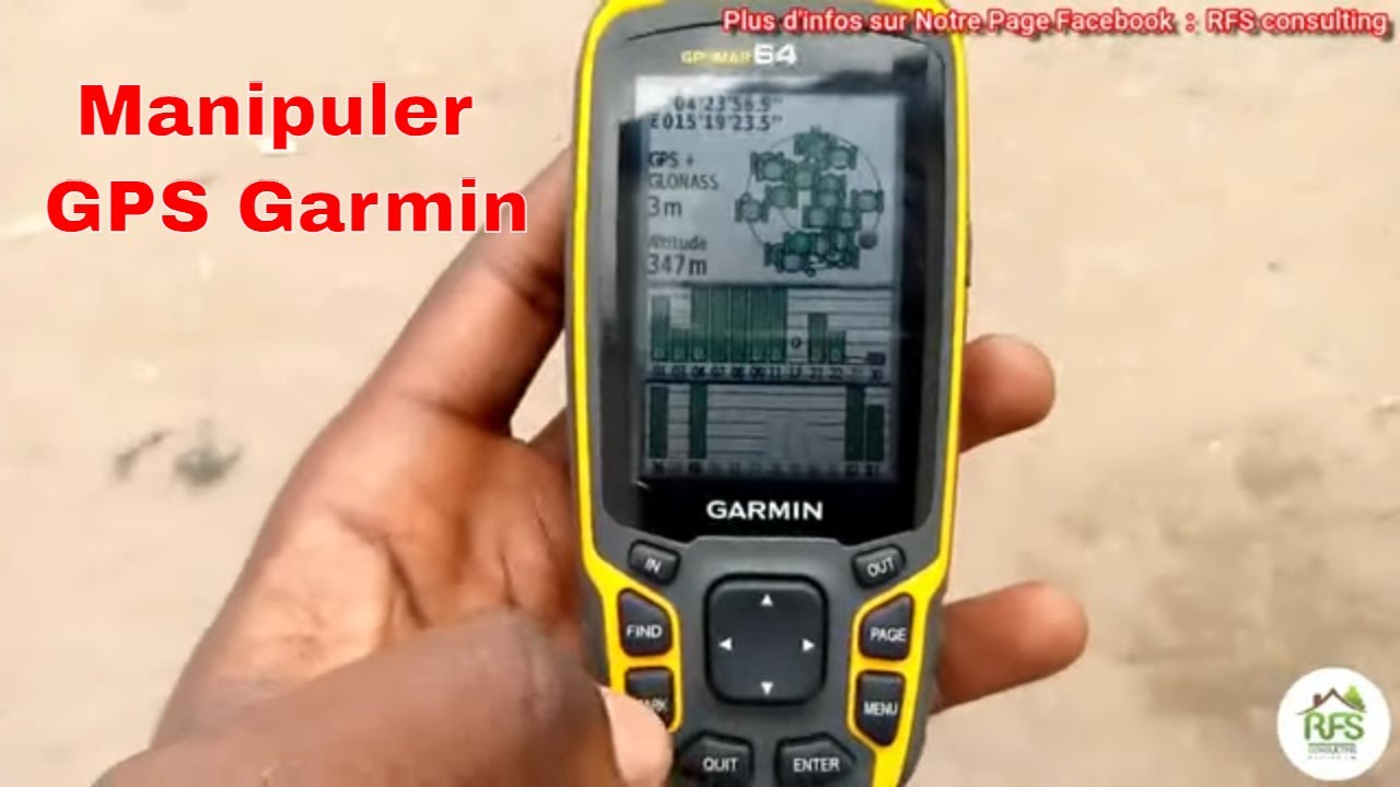 Comment Manipuler facilement GPS Garmin, collecter des données sur le terrain, waypoints