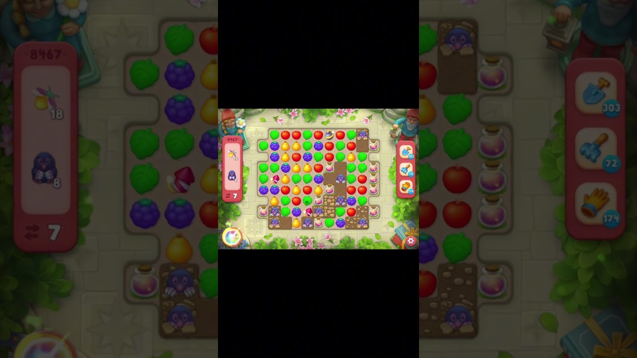 GardenScapes Level 8467 no boosters