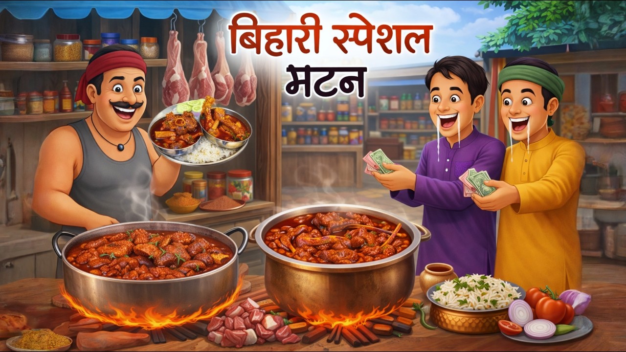 बिहार की स्पाइसी मटन थाली | Bihar ki spicy mutton thali | hindi kahani | hindi moral stories