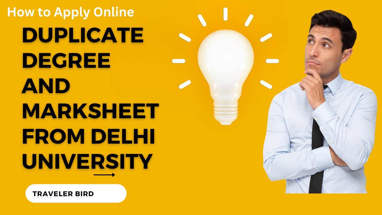 Apply Duplicate Degree Marksheet from Delhi University online in 2024 ! 8727832882  Degree Marksheet