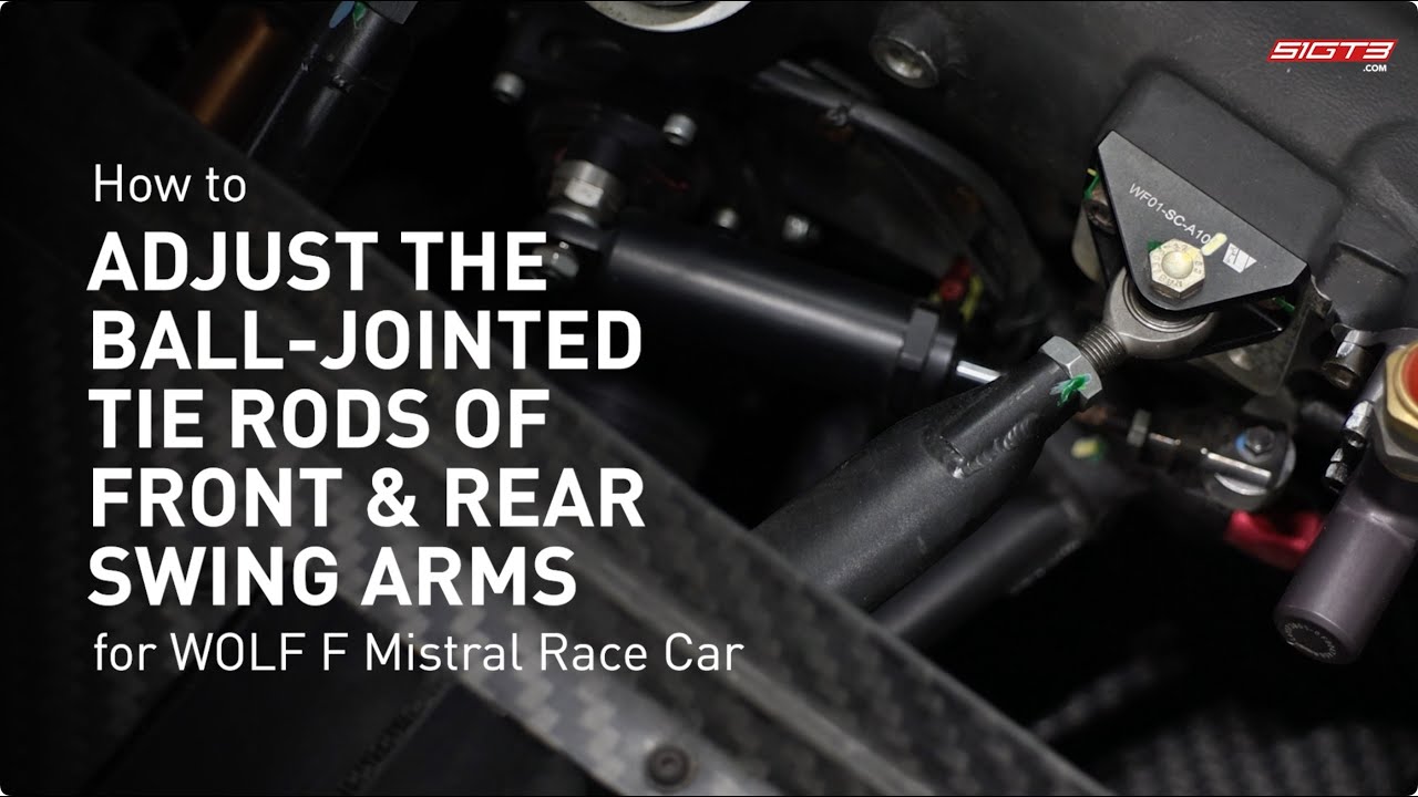 WOLF GB08 Mistral: How to Adjust the Ball-Jointed Tie Rods of Front & Rear Swing Arms
