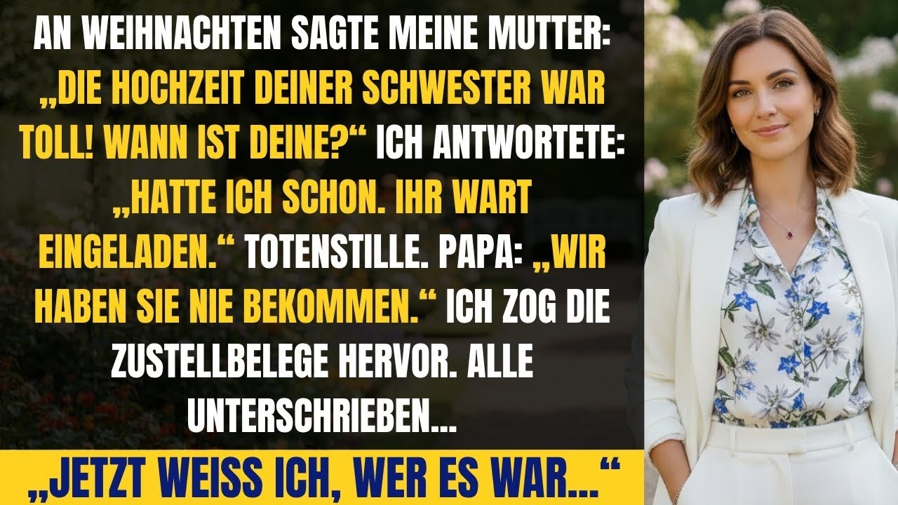 Mama an Weihnachten： „Schwesters Hochzeit war toll! Wann ist deine？“ Ich： „Hatte ich schon   “