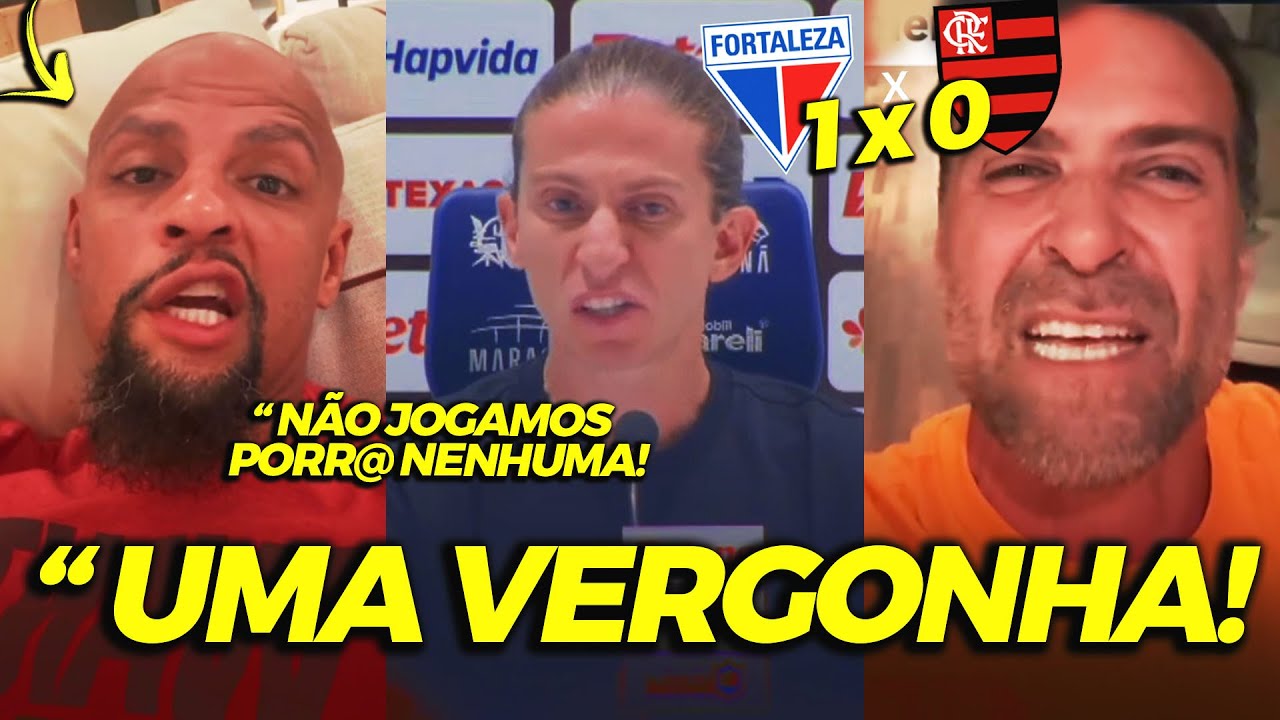 PILHADO E FELIPE MELO REAGEM A DERROTA DO FLAMENGO PARA O FORTALEZA