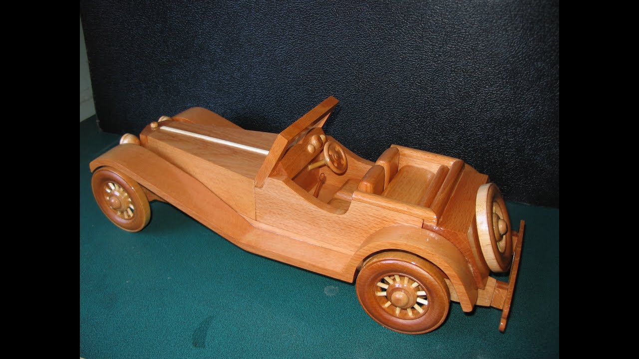 SS100 Jaguar Wooden Model