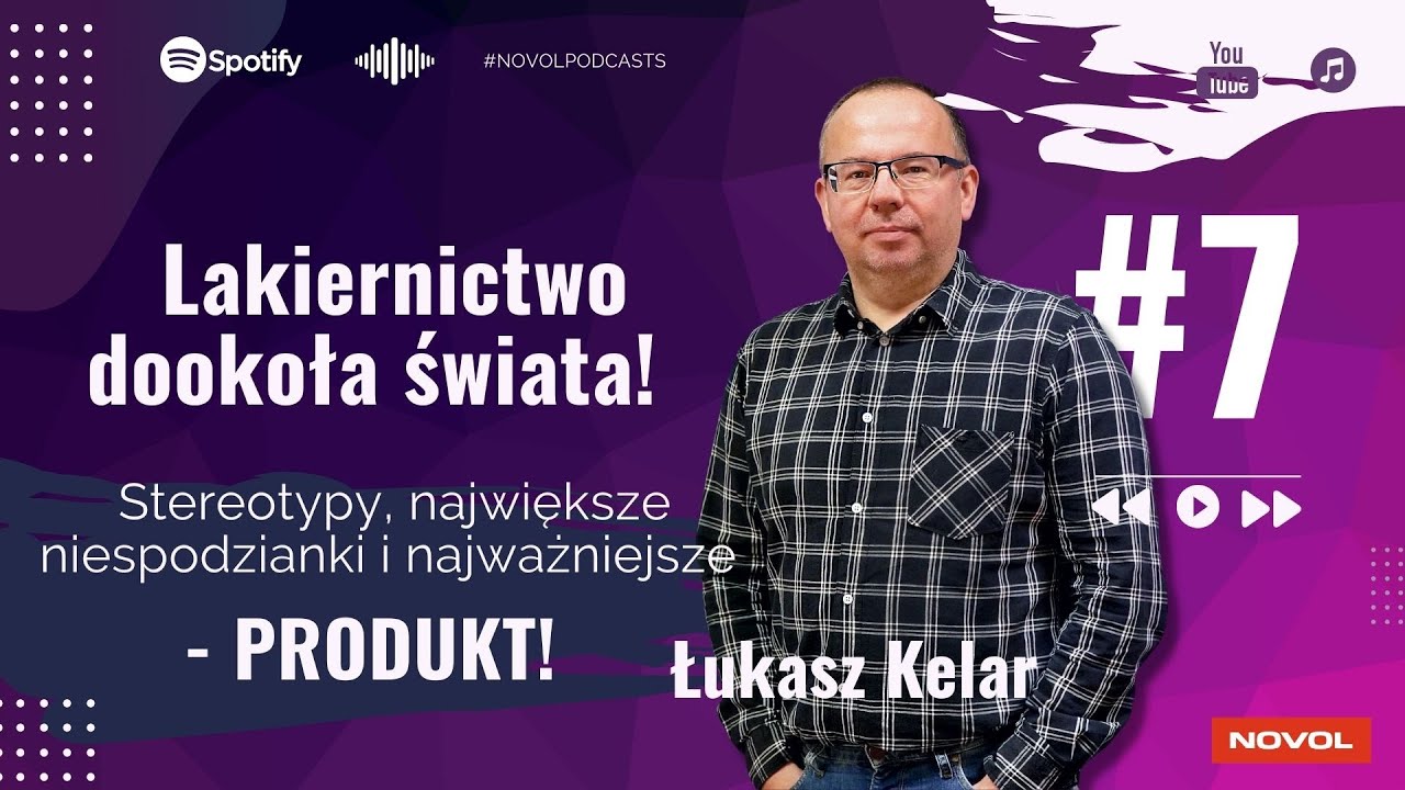 #NOVOLpodcasts 7 - Łukasz Kelar | Lakiernictwo dookoła świata! Stereotypy, niespodzianki i produkt!