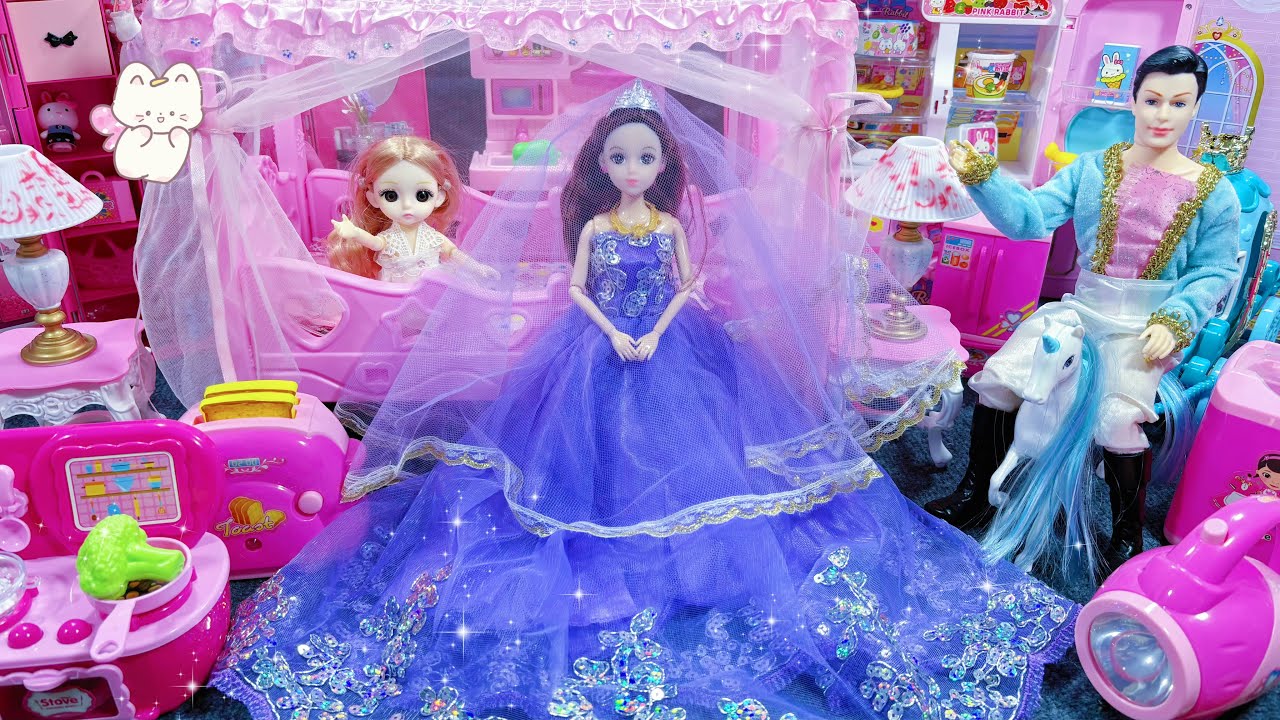 15 Minutes Satisfying with Unboxing Cute Princess House & Wedding Party PlaysetASMR | Review Toys