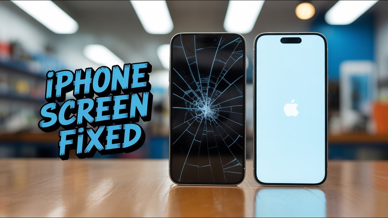 iPhone Screen Fixed! 🔧📱 Cracked Screen Repair