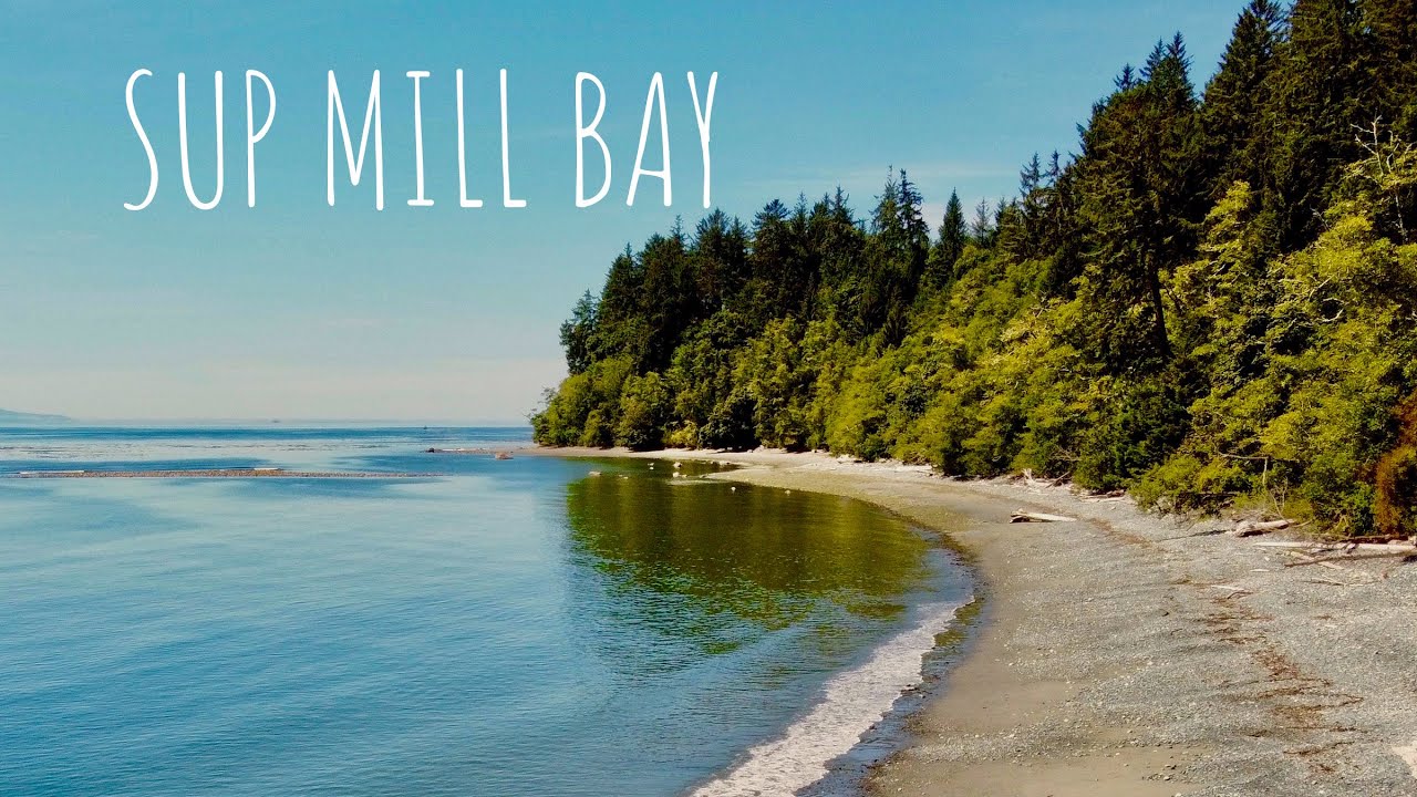 Peaceful SUP exploration to a secret beach down the bay | stand up paddle boarding 