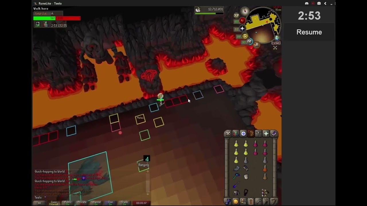 OSRS Inferno - Zuk Full Fight - Crystal - No TBOW