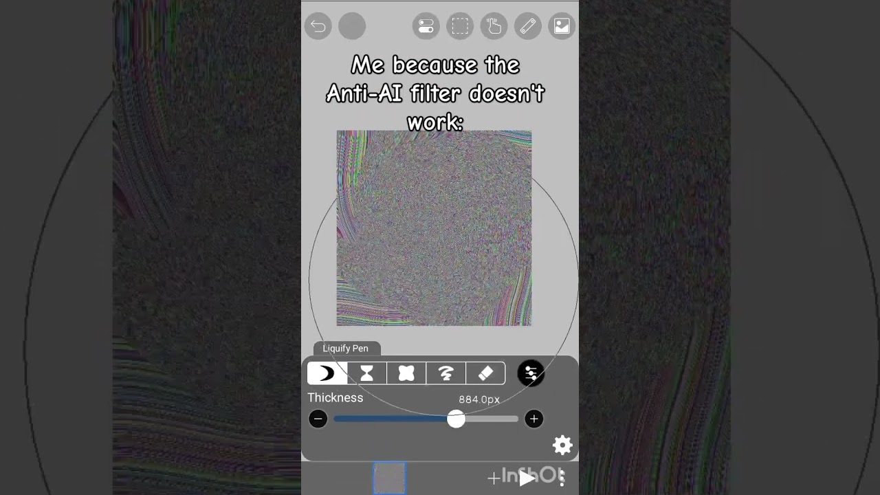Me because the Anti-AI filters don't work: