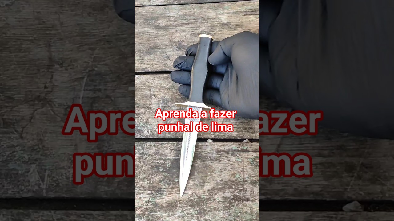 aprenda a fazer um punhal de Lima #fa&ccedil;avoc&ecirc;mesmo #cutelaria #artesanal