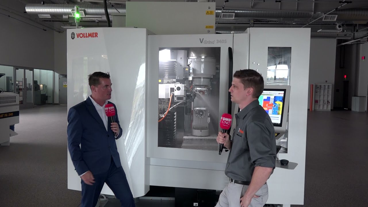 VGrind 340S Tool & Cutter Grinder from VOLLMER - Interview by MTD CNC with Derrick Bailey
