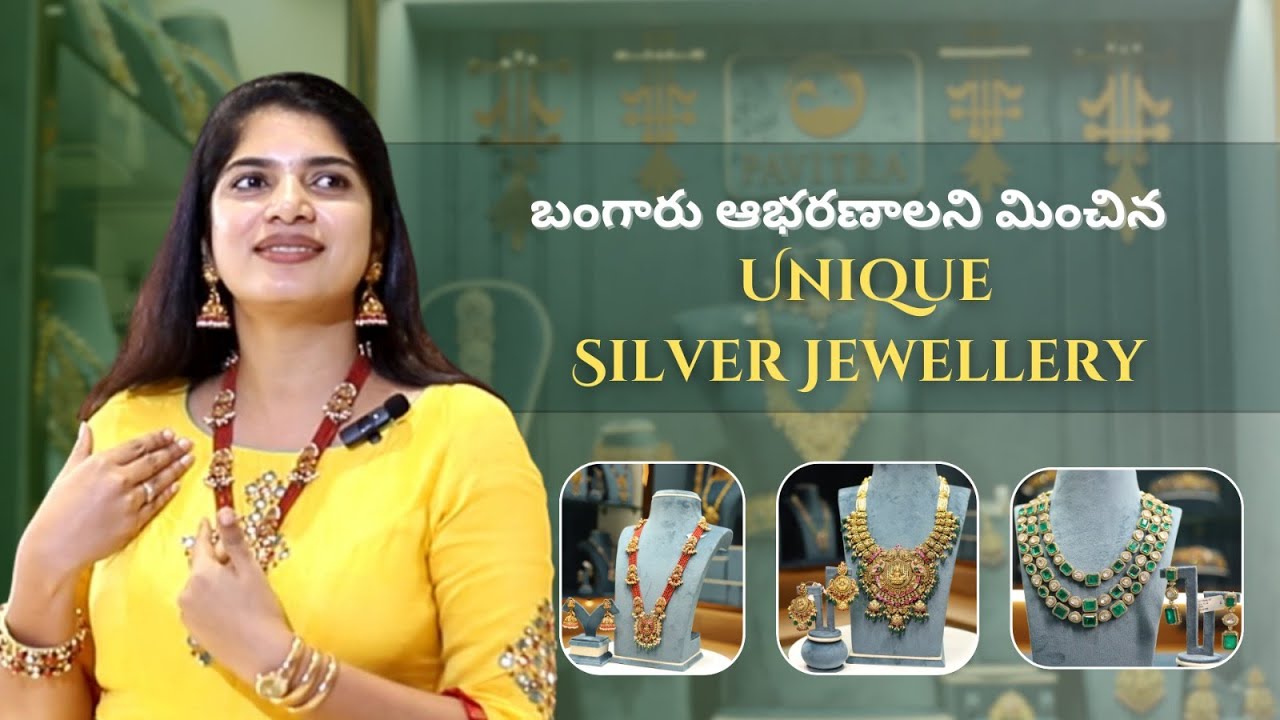 Gold Coated Unique Silver Jewellery || Pavitra USJ || Deepti Nallamothu