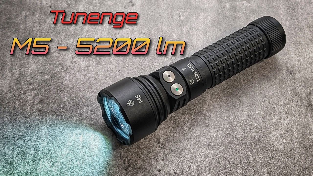 Фонарь Tunenge M5 — 5200 люмен, бюджетный вариант! Скидочный код 30% в описании!