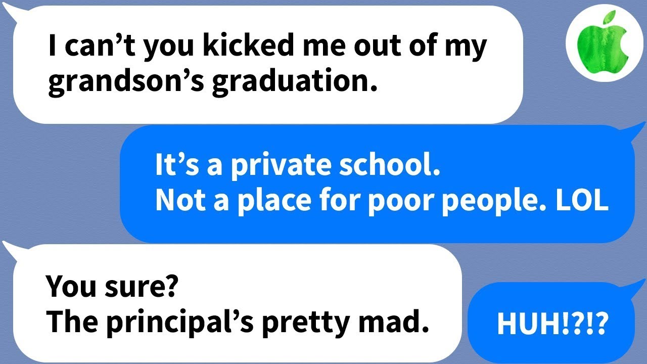 【Apple】My son's wife kicks me out of my grandson's preschool graduation, calling me poor, but...
