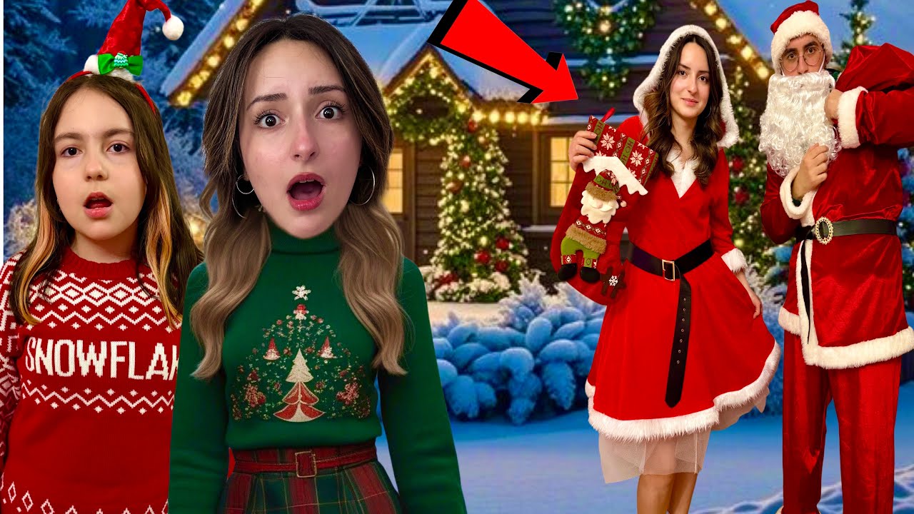 GECE GİZLİCE NOEL ANNE VE NOEL BABA GELDİ !! ZEYNEP VE HİRANUR 