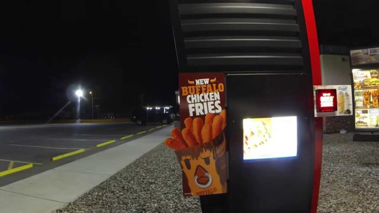 Burger King Drive-Thru, Buffalo Chicken Fries & Halloween Whopper, Gila Bend, Arizona, NGH