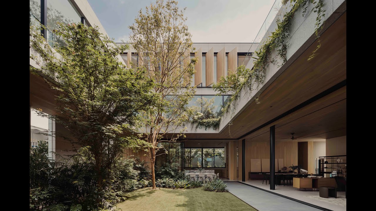 Cradle House  - a contemporary family bungalow with a secret courtyard garden.