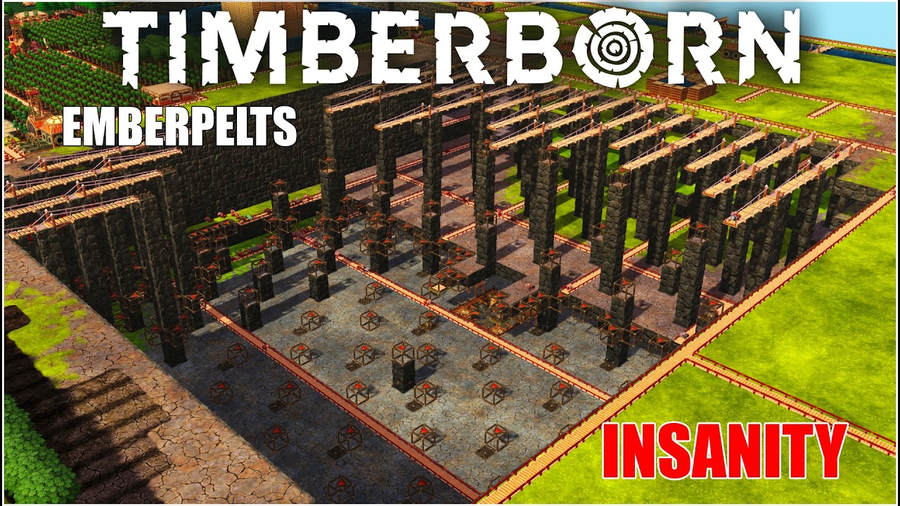 Timberborn 1.0 Emberpelts &mdash; Massive Vertical Farm Construction | EP27